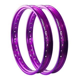 Par Aros em Alumínio Viper Vpr 18x185 e 18x185 Cg Titan Fan Start 125 150 160 Lilás Violeta Roxo