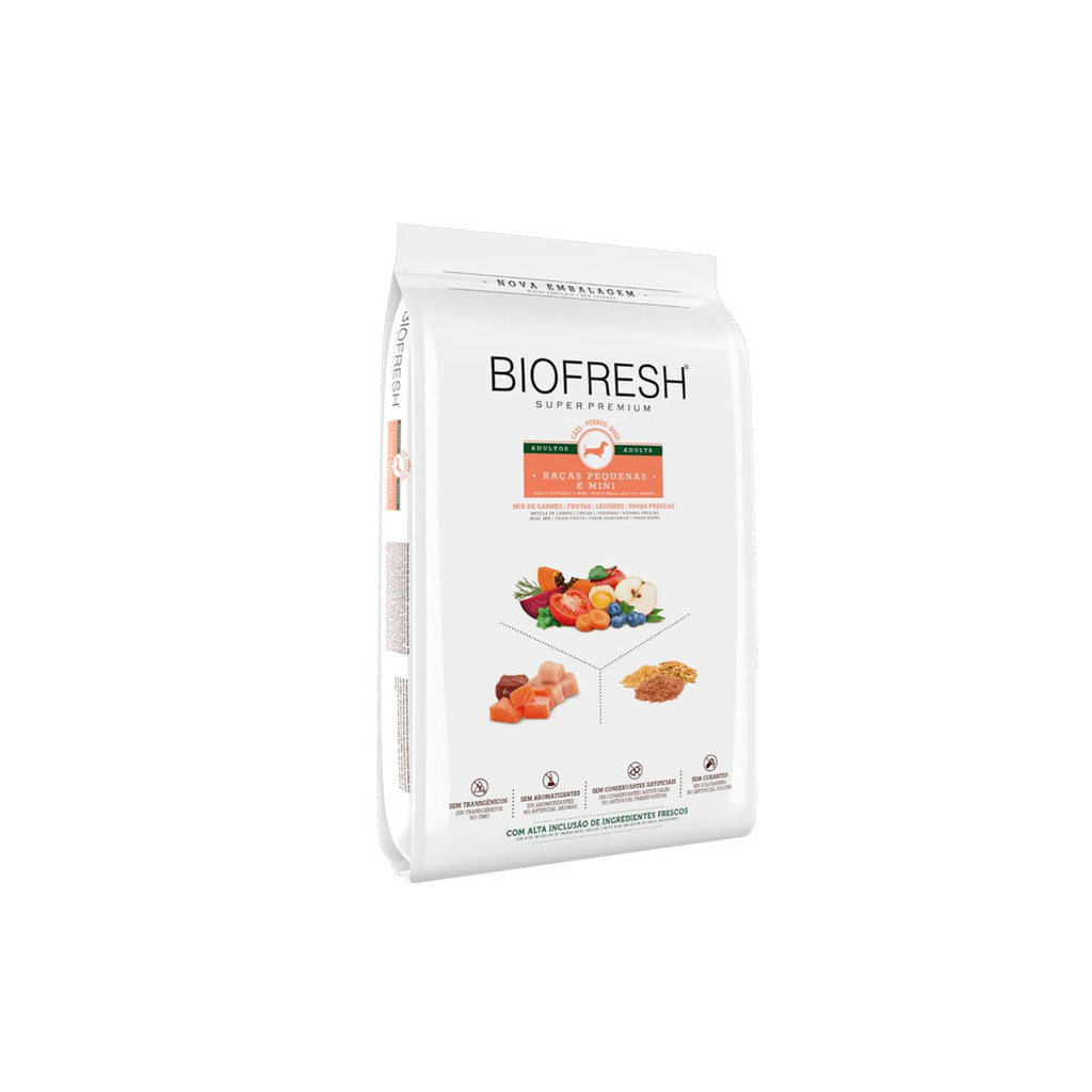 Ração Biofresh Natural Cães Adultos Raças Pequenas e Minis 1 kg ...