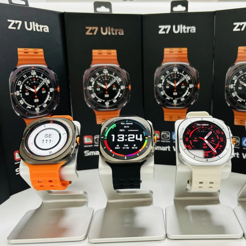 Novo Relógio Z7 Ultra Smart Watch IP68 Bússola À Prova D'água 300mA Bateria Múltiplos Modos Esportivos