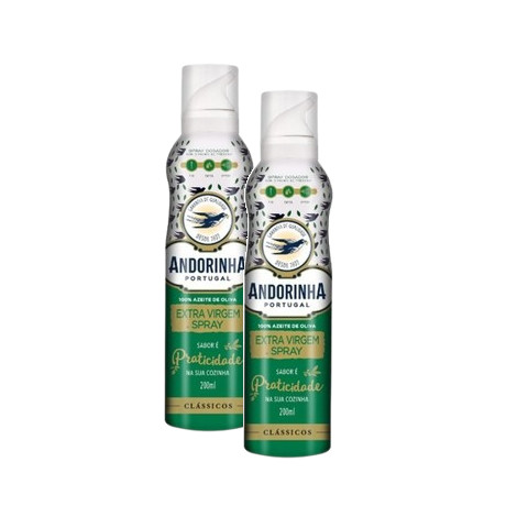 KIT 2 AZEITE EXTRA VIRGEM SPRAY - ANDORINHA - 200ML