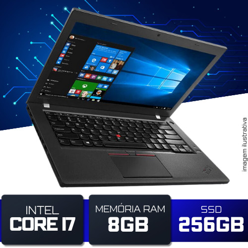 Notebook Lenovo ThinkPad T460 i7-6ªGeração 8GB SSD 256GB