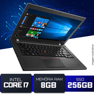 Notebook Lenovo ThinkPad T460 i7-6ªGeração 8GB SSD 256GB