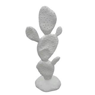 Cacto Deserto Decorativo Branco em Cerâmica em Oferta na Shopee
