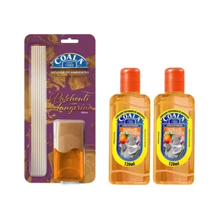 Kit Coala Patchouli com Tangerina Limpador 120 ml + Difusor 100 ml em Oferta na Shopee