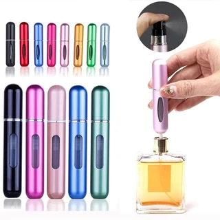 KIT 1/3/5 Unidades Mini Frasco de Perfume Recarregável 5ml - Porta Perfumes Portátil Perfeito Para Viagens - WYL em Oferta na Shopee
