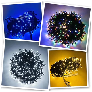 Pisca Pisca de Natal Cordão 200 Leds 8 Funções Fio Verde Decoração 15 Metros 110V / 220V