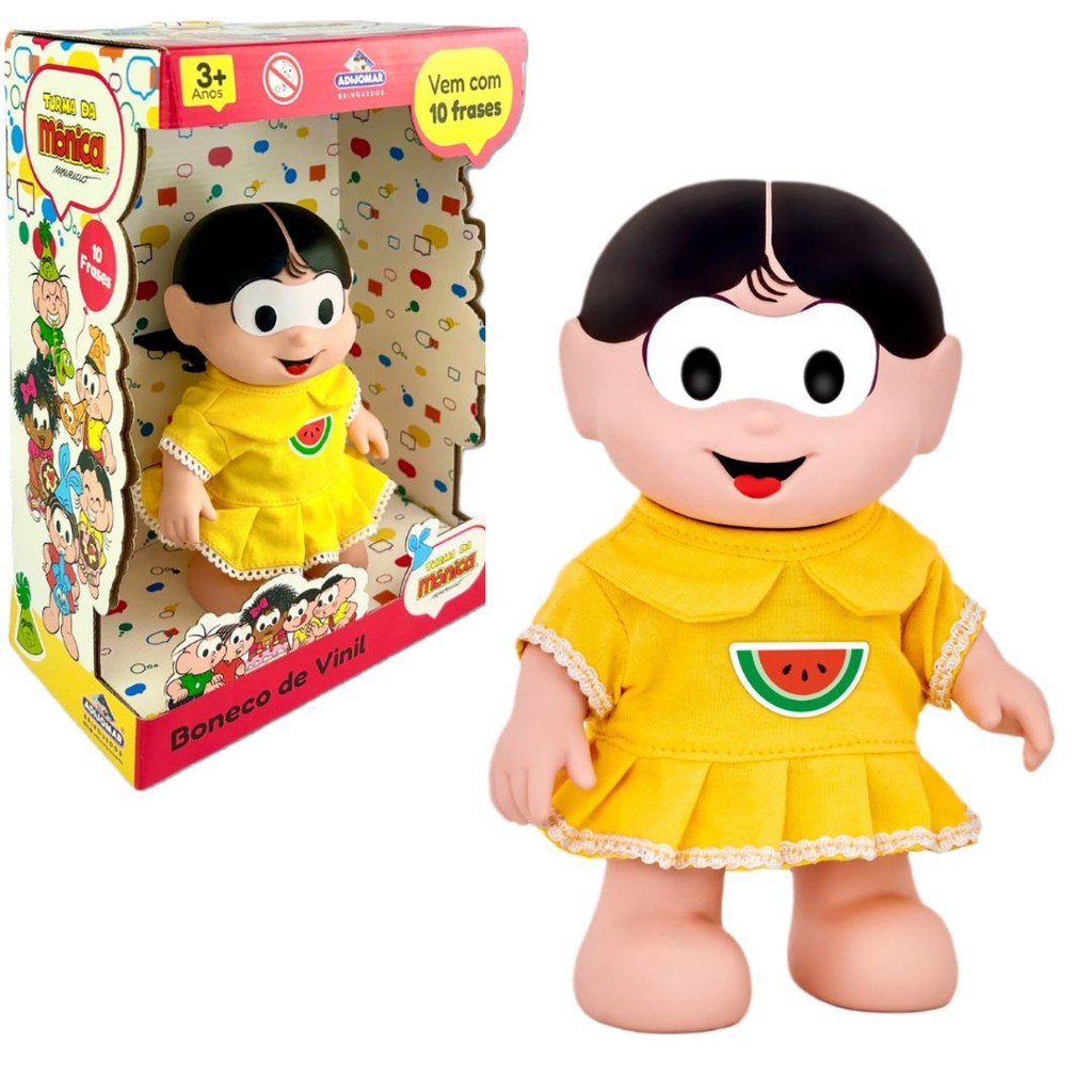 Boneca Magali Turma da Mônica Fala 10 Frases Dispositivo Som | Shopee ...