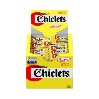 Chiclete Adams Sabor Hortelã - Display com 280G