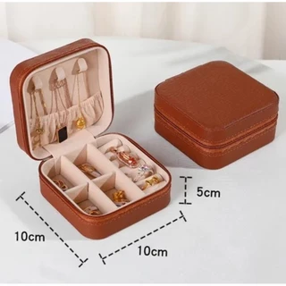 Porta Joia De Bolsa Para Viagem Portátil caixa de armazenamento bolsa anel colar Bom Presente-YOUYI