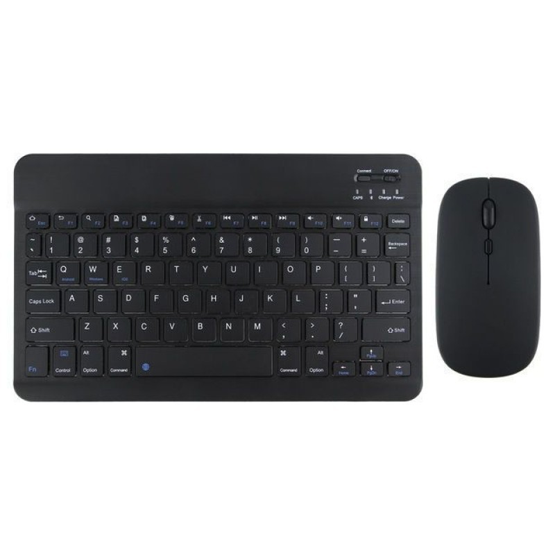 KIT Teclado Mouse Via Bluetooth Compacto e Design Moderno Compatível Com Notebook/Tablet
