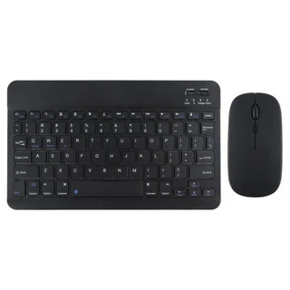 KIT Teclado Mouse Via Bluetooth Compacto e Design Moderno Compatível Com Notebook/Tablet