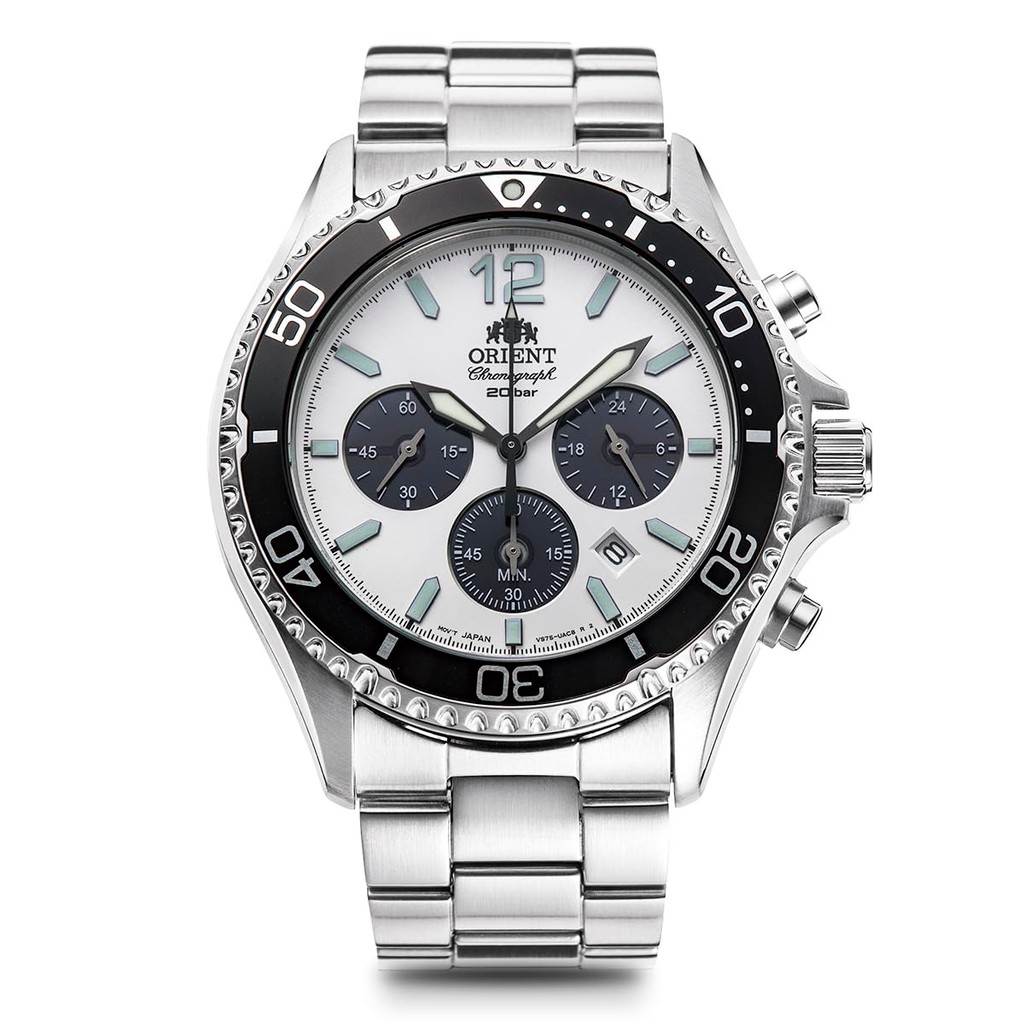 Relógio cronógrafo Orient Mako movido a energia solar, RN-TX0206L