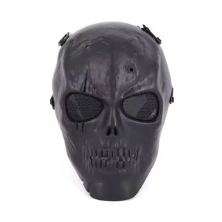 Máscara Caveira para AIRSOFT e Halloween 27x19cm Full Face Skeleton Máscara Tática - Bingo