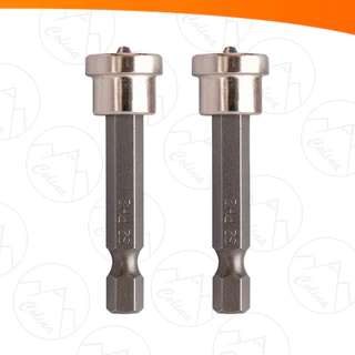 Kit 2 PCS Bits Phillips Com Limitador Aço Parafusadeira 4,7CM X 1,2CM X 1,2CM
