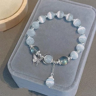 Pulseira Fashion Alloy Butterfly Beaded Para Mulheres