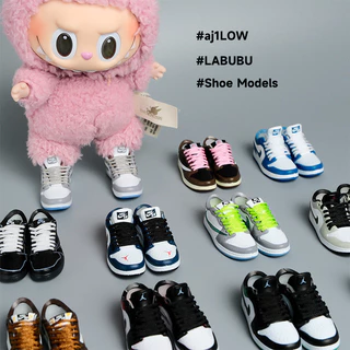 Brinquedos manuais AJ1 Sapatos modelo de 5cm Vestuário de boneca low caixa cega labubu17 cm de baixo custo AJ Rabbu YA72