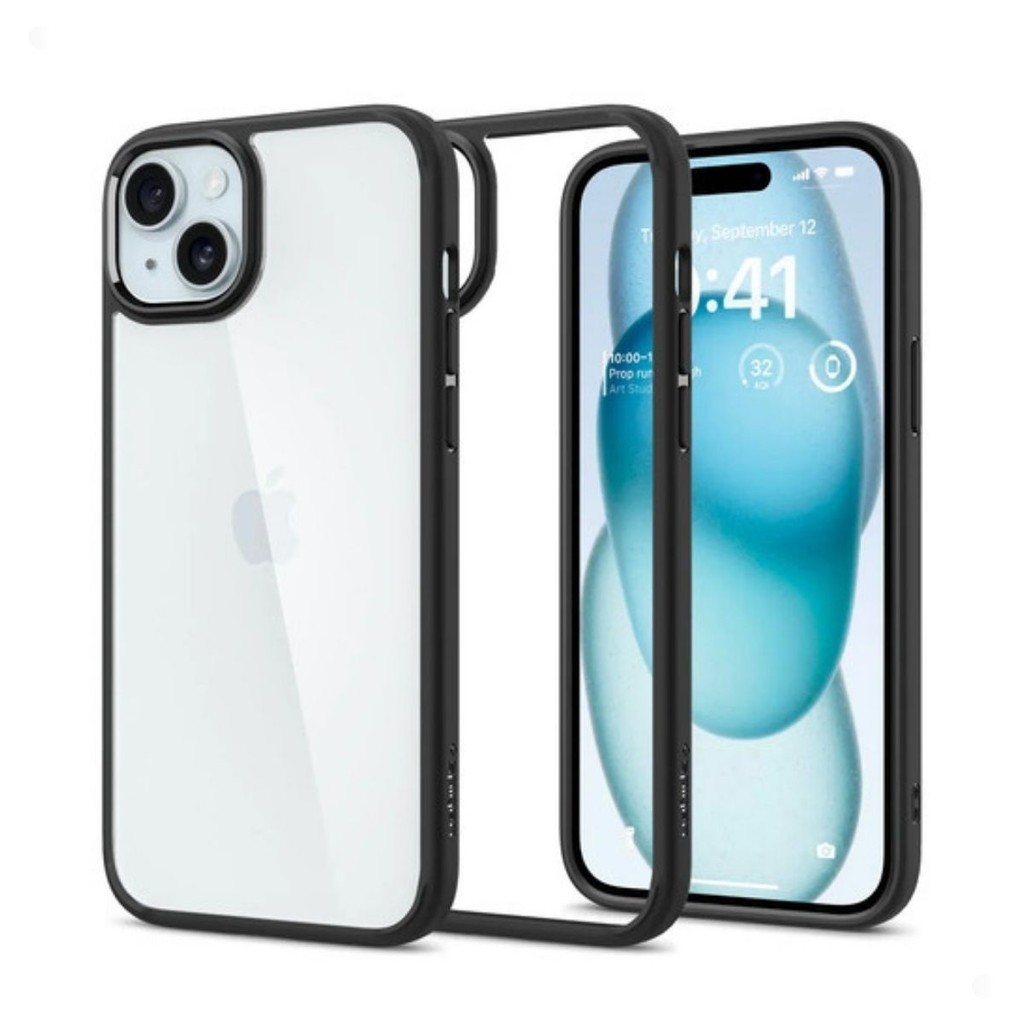 Capa Case iPhone 15 Plus Ultra Hybrid Spigen Proteção Diária Contra Quedas e Arranhões Original