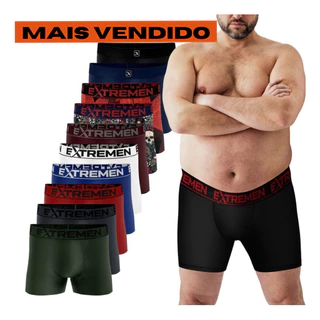 Kit 5 Cueca Plus Size Boxer Masculino Premium G1 G2 e G3 servem até 130kg