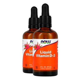 Kit 2x Vitamina D-3 Líquida Now Foods 59ml Importado/Made in Usa