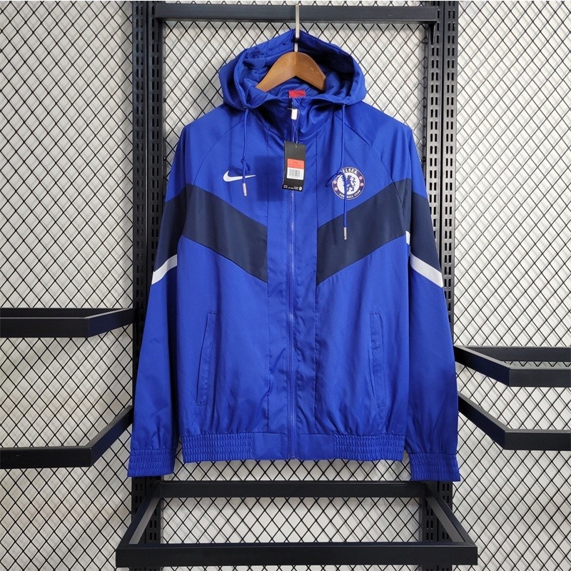 Camisa Treino Manga Longa Azul Chelsea Coat URWJ