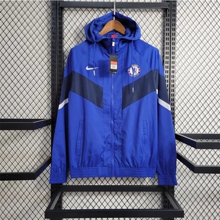 Camisa Treino Manga Longa Azul Chelsea Coat URWJ