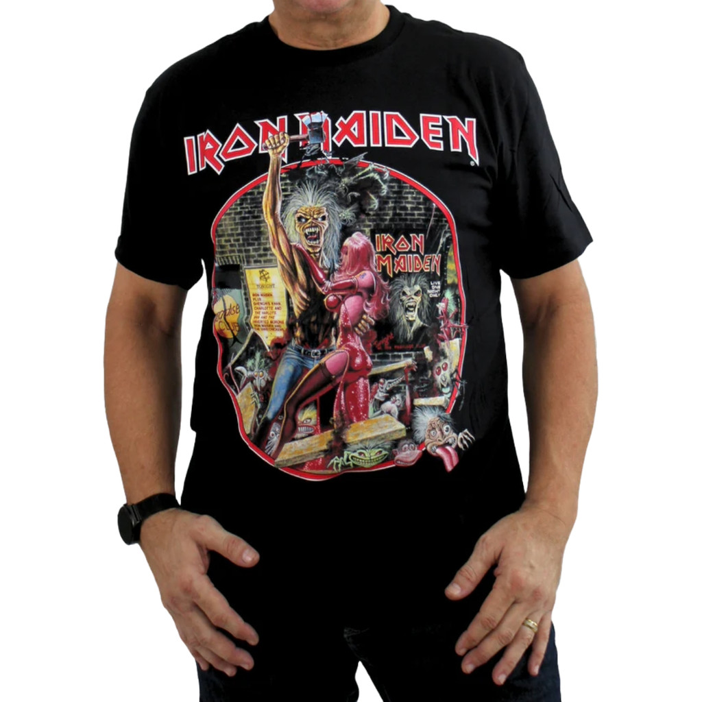 Camiseta Iron Maiden Bring Your Daughter | Shopee Brasil