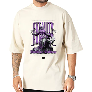 Camiseta Masculina Oversized Streetwear Gola Alta Premium