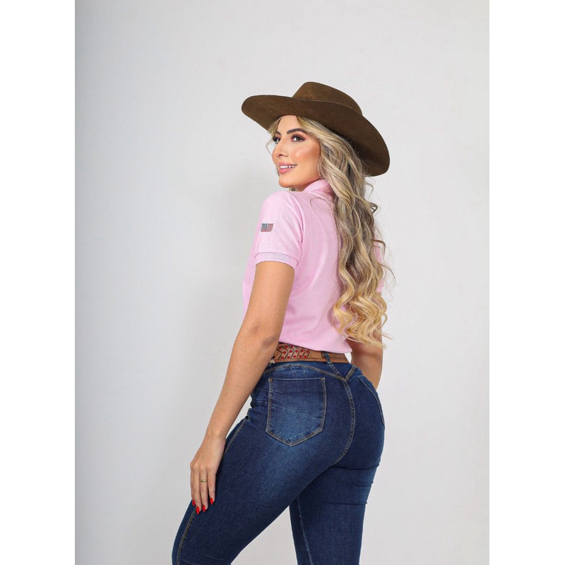 Camisa Gola Polo Feminina Country | Shopee Brasil