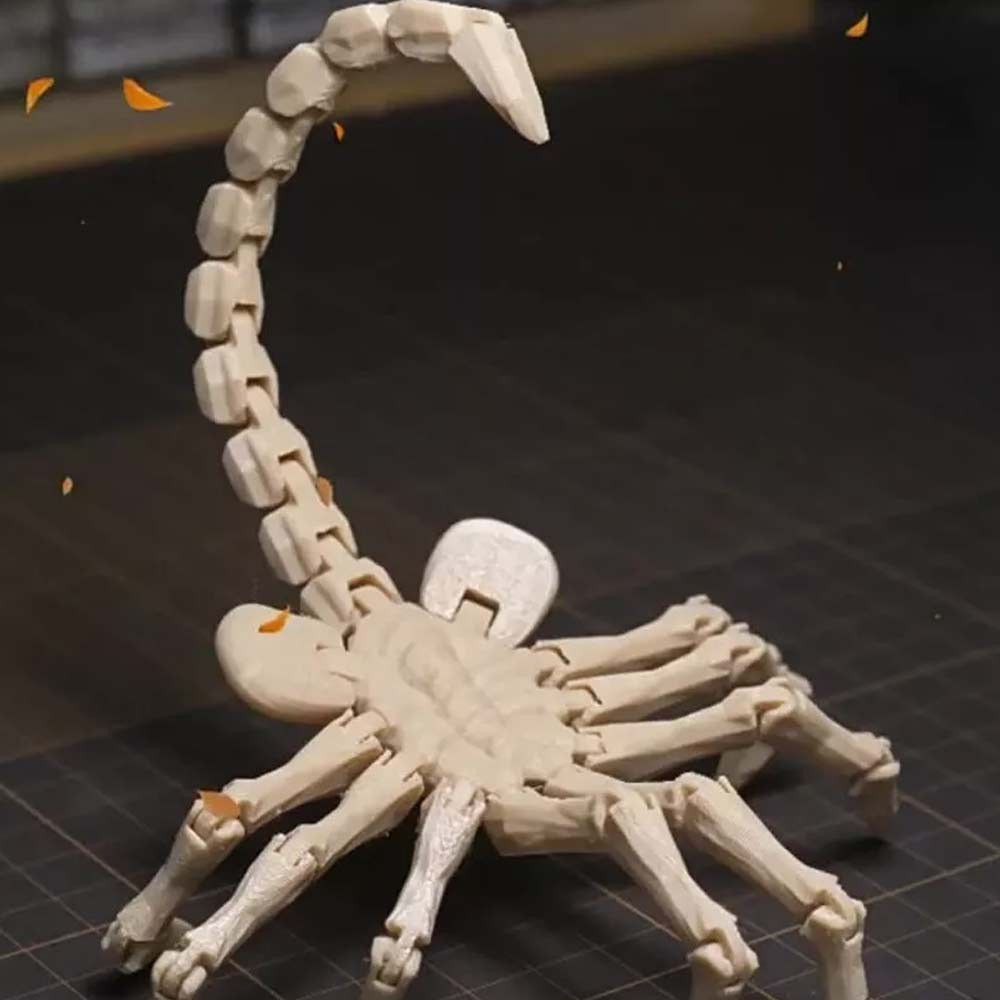 3D printed face hugging insect joint movable alien doll toy

