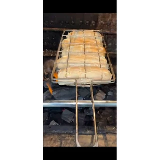 Grelha para churrasco para Pão de Alho e Milho fácil de assar queimando por igual