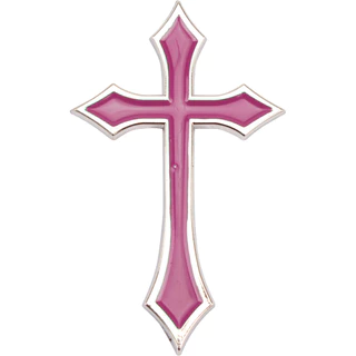 Adesivo Cruz Cromado Cor Roxo 4x48x81 Universal