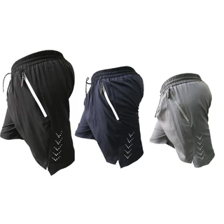 KIT 3 Bermuda De Compressão Para Corrida Masculina Com Bolso em Oferta na Shopee
