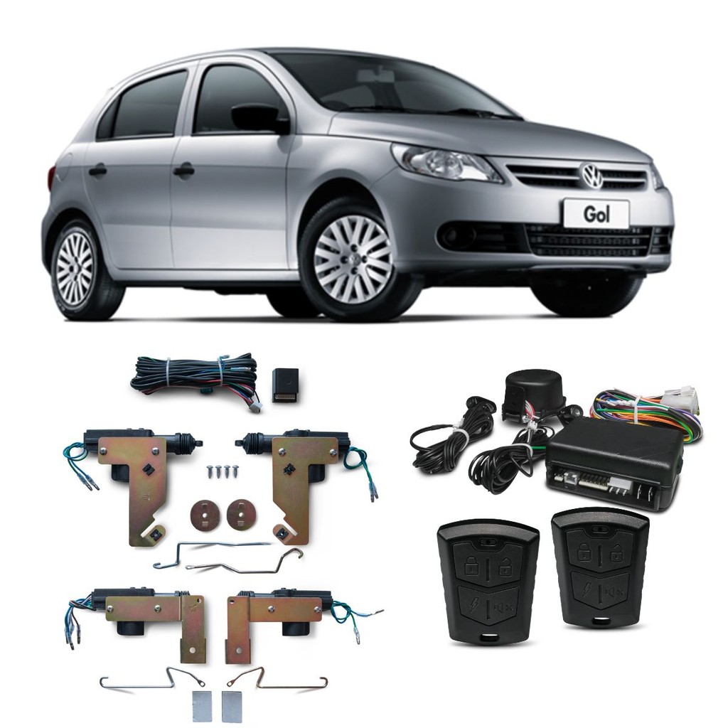 Kit Trava Eletrica + Alarme Gol G5 Voyage 4 Portas Completo | Shopee Brasil
