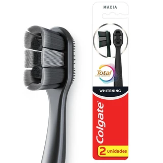 Escova de Dente Colgate Total Whitening 2 unidades em Oferta na Shopee