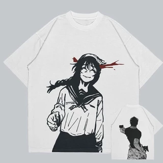 Camiseta Oversized Gráfica Anime Riko Toji Death Jujutsu Kaisen Streetwear