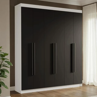 Guarda-Roupa Casal 6 Portas Batentes Venus Madesa B em Oferta na Shopee