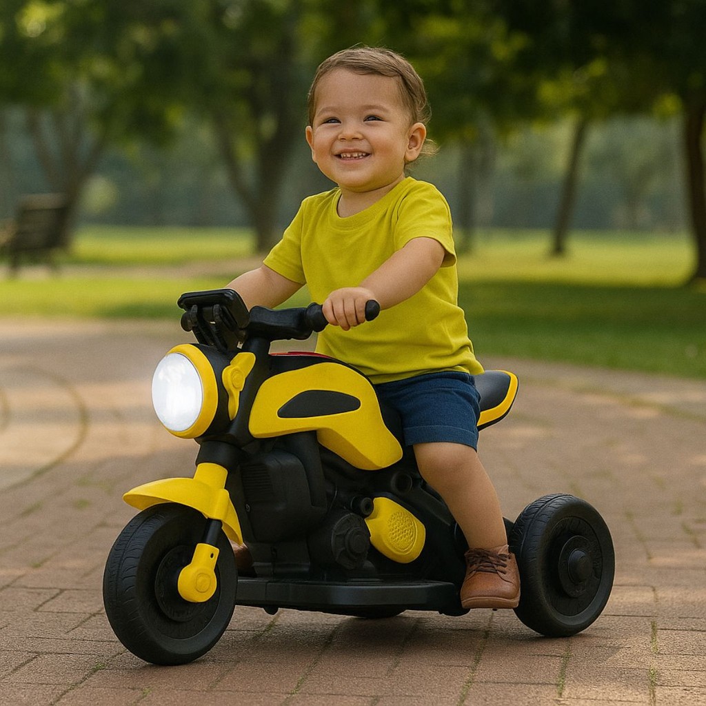 Moto Elétrica Infantil 6V Com Ré Led Som Guidon Ergonômico E Carregador Bivolt 110v/220v | Shopee Brasil