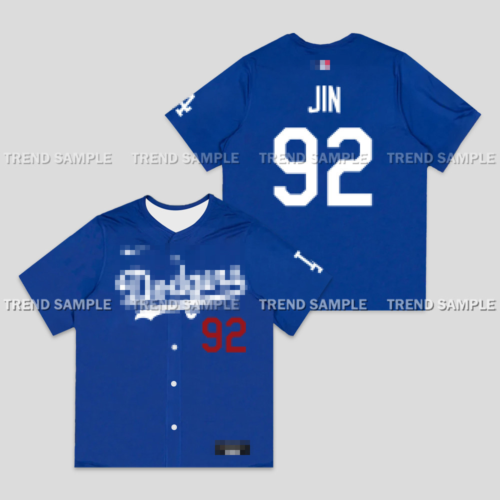 BTS V TAEHYUNG Merch Uniform jersey Camisa Unissex Vintage
