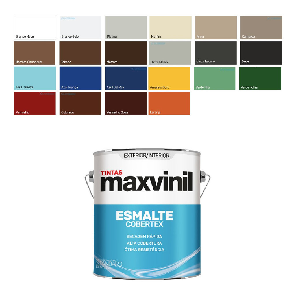 inta Esmalte Madeiras E Metais Maxvinil 900ml Branco