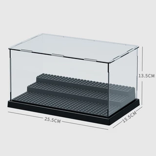 Caixa expositora Lego Minifigure compatível Acrílico Cavalo Transparente Plástico Anti-pó Pequeno bloco de construção de bonecas Modelo