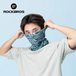 Máscara Facial De Ciclismo ROCKBROS Leve E Respirável Meia-Capa Multifuncional De Alto Elástico À Prova De Vento Lenço De Pescoço Para Esportes Ao Ar Livre