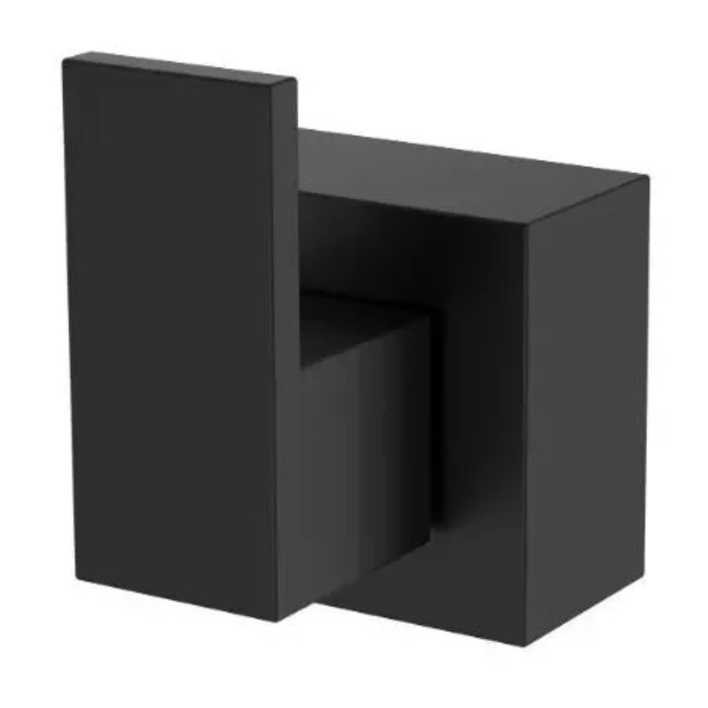 ACABAMENTO EM METAL QUADRADO PARA REGISTRO DECA PRETO