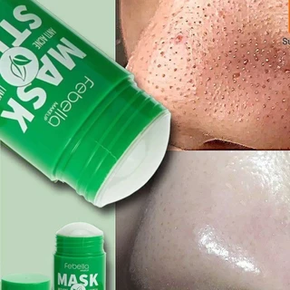 Máscara Chá Verde Remover de Cravos Anti-Acne Hidratante Beleza Pele Facial Clean Face Clareador Mask Stick FEBELLA Hot