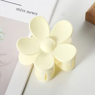 Rede Vermelha Simples E Fofa Captura De Cabelo Coreana Ins Wind Back Head Clip De Verão Cor Da Flor Fosco