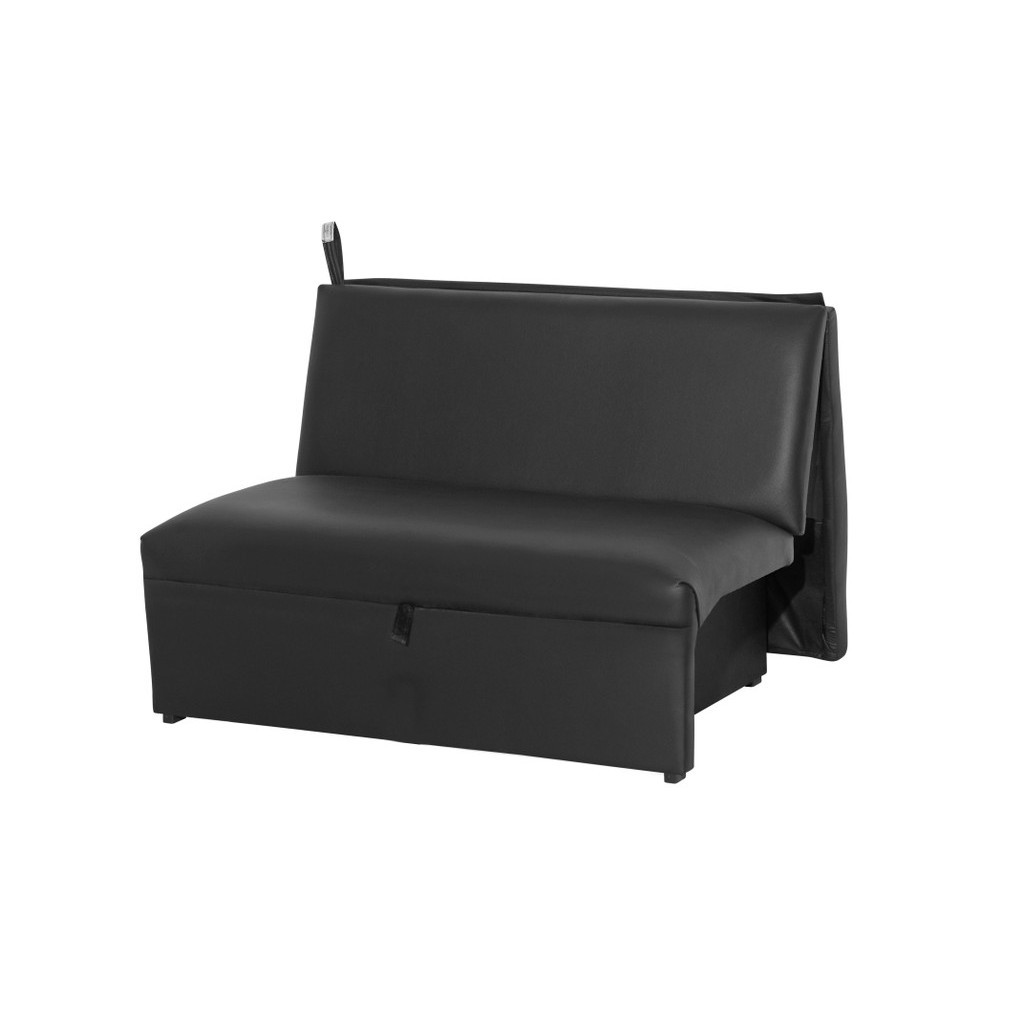 Sofá Cama 2 Lugares Malu Sintetico Preto Matrix Shopee Brasil