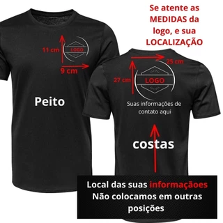 Kit 4 Camiseta Personalizada Com Sua Logo Ou Estampa Preferida Camisa 100% Algodão