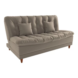 Sofá Cama 3 lugares 185cm Duda Capuccino Matrix