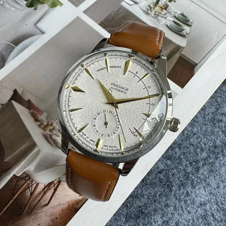 Relógio de cinto de couro confortável masculino, multifunções Seiko delicado quatro pinos Dial Business Sports Quartz Watch, alta qualidade