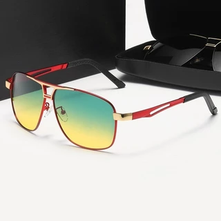 Fotocromático Polarizado Visão Noturna Sunglasses , Chameleon Lentes De Condução Para Dia E Noite , Dupla Utilização , Mudança De Cor