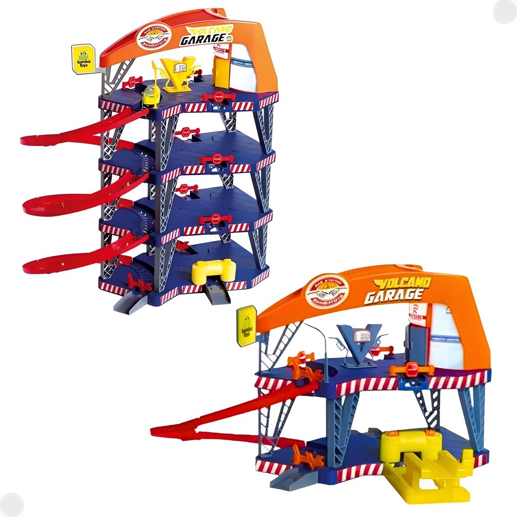 Kit Infantil Super Pista Garage e Posto Tradicional C/ Acessórios